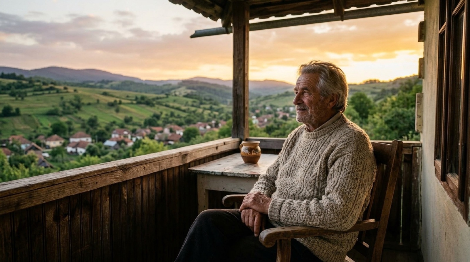Mihai citind relaxat seara